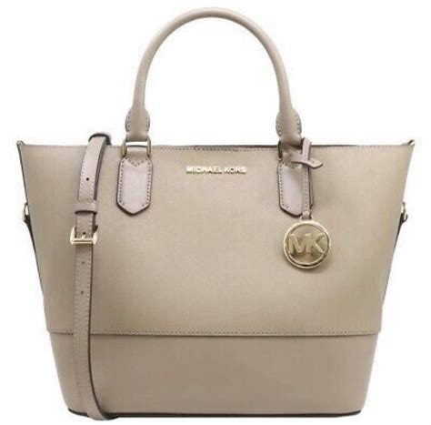 michael kors trista large grab bag|Michael Kors Trista Large Leather Grab Bag Dark Khaki.